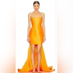 Solace London Neva Mini Dress in Orange